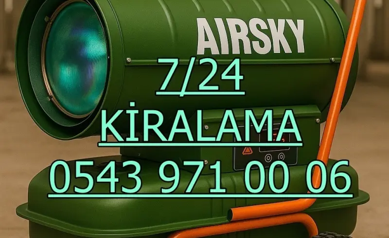 Adana Çukurova Elektrikli Mazotlu Isıtıcı Kiralama