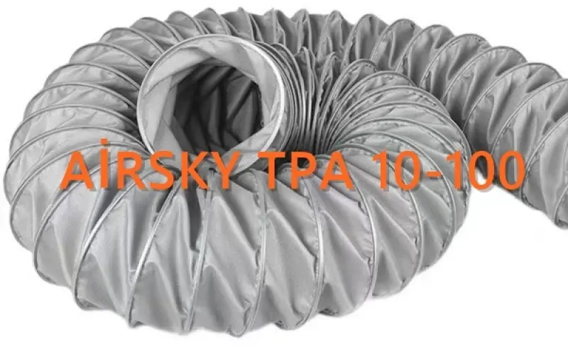 AİRSKY TPA 100 FLEX 800C KATLANABİLİR ALEVE DAYANIKLI HORTUM